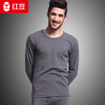 Red bean thermal underwear Mens cotton base top single thin spring and autumn clothing middle-aged cotton sweater youth winter