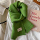 2024 New High-End Korean Style Versatile Solid Color Small Scarf Autumn and Winter Knitted Neck Warmer Couple's Short Wool Scarf