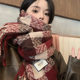 2025 New Style Color-Blocked Plaid Tassel Scarf for Women, Winter Warm Shawl, Dual-Use, High-End Plaid Versatile Scarf