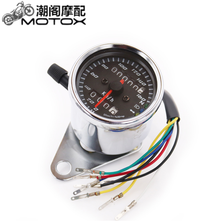 Xe máy CG125 sửa đổi retro đồng hồ mã bảng đo đường kính GN125 cỏ trên bay Tianjun sửa đổi đồng hồ điện tử xe máy