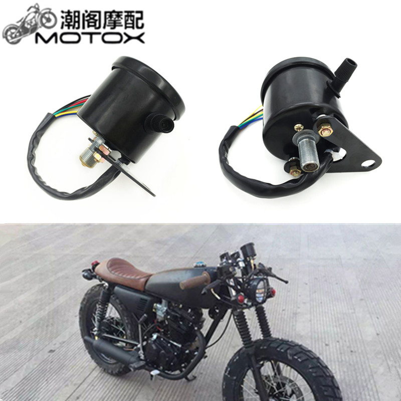 Xe máy cụ retro cụ sửa đổi đo dặm km meter LED hai màu meter đúp mileage cụ lắp ráp đồng hồ điện tử xe wave alpha