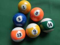 Loose sale 16 color billiards American black 8 billiards sub Standard large snooker cue ball Fancy zero ball Single buy