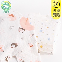 Little Blue Dragon Childrens Thermal Underwear Set Boys and Girls Baby Middle Children Autumn and Winter Three Thickened Autumn Clothes and Autumn Pants