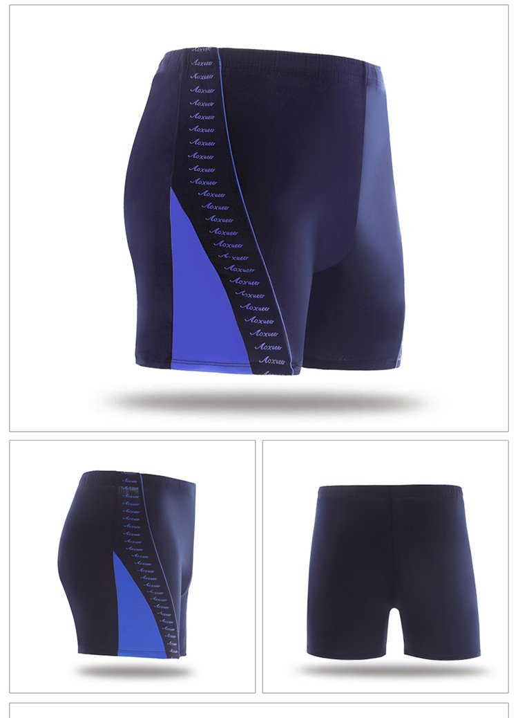 Mới to béo người lớn đàn ông trưởng thành quần boxer chuyên nghiệp cộng với phân bón XL đồ bơi thoải mái YK1756 - Nam bơi đầm quần bơi nam đẹp