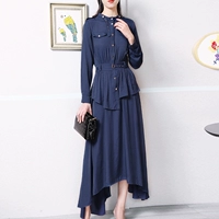 Синий лонгслив