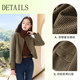 Xiangying houndstooth wool double-sided woolen coat for women 2023 autumn and winter new round neck small short woolen coat