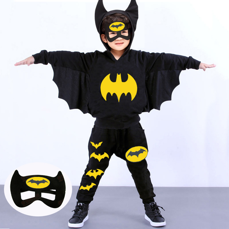 Halloween Children's Costumes for Boys, Spider-Man, Superman, Ultraman, Batman Performance Suits, Autumn Sweatshirts