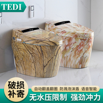 New colour intelligent toilet integrated fully automatic anhydrous pressure limit remote control electric voice toilet