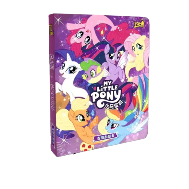 ບັດເກມ My Little Pony card book collection book Fun Shadow Pack Huiyue 4 ບັດເກັບບັດເກັບປື້ມສີ່ຫຼ່ຽມມົນທົນ