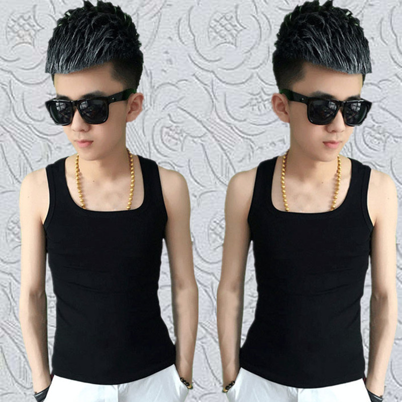 Áo hai dây lưng thể thao vest nam thương hiệu cotton cá tính Phiên bản Hàn Quốc của công sở hè trẻ trung co giãn cao Kiểu dáng thon gọn ao ghi le