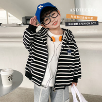 Childrens clothes 2023 Spring Baby Strip Sweater Boy and Childs Fashion Spring Costume Han Edition