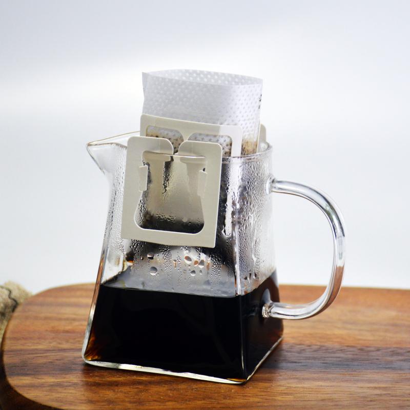 High temperature resistant coffee sharing pot heat resistant glass dripping pot 300ml household V60 hand punching set tea pot