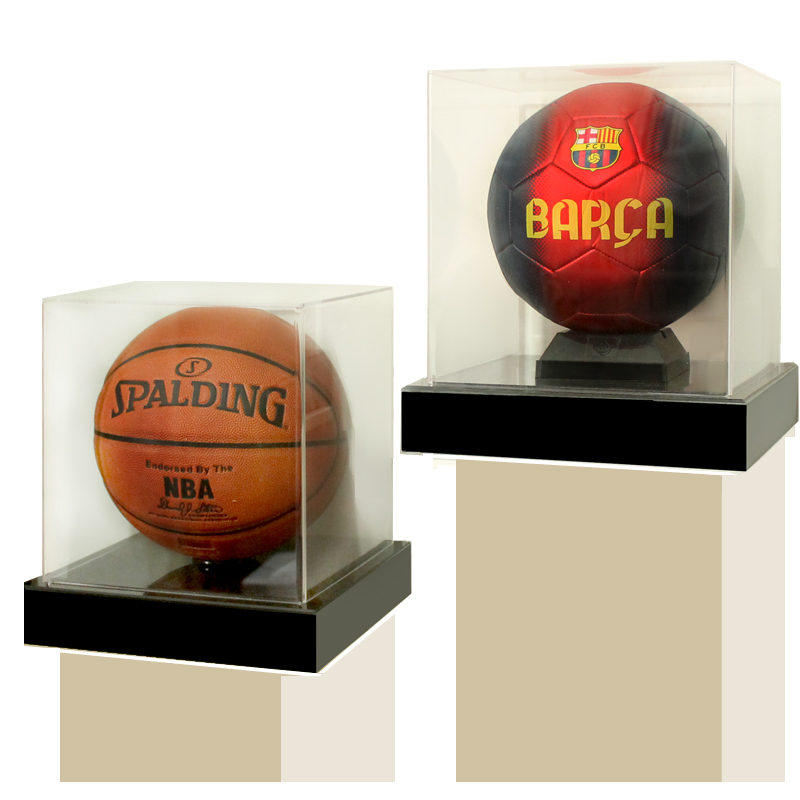 Football Showcase Box Basketball Care Base Stand Exhibition Box Dust-Proof Box Signature Ball Antioxidant Decorated Football Box