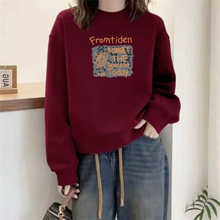 山东即墨高端大牌高品质洋气卫衣女秋冬爆款时尚加绒加厚内搭上衣