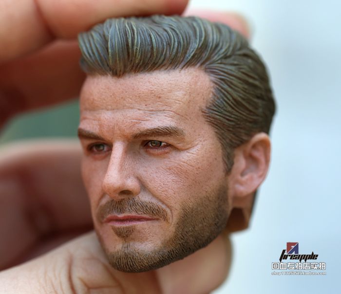 Custom 1//6 scale David Beckham Head Sculpt for 12/'/' Male Figure Body
