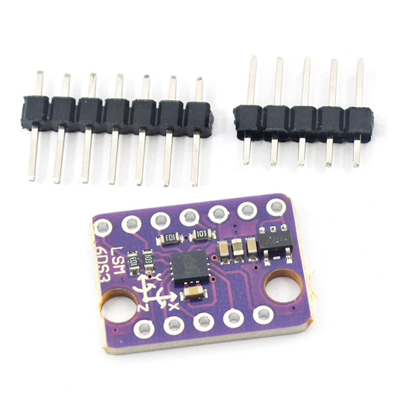 Risym 3-Axis Accelerometer Gyroscope Sensor Lsm6Ds3 Development Board 6-Axis Inertial Sensor 6Dof