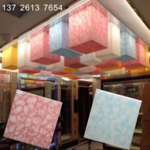 Artificial resin translucent stone translucent plate ceiling ceiling background wall KTV coffee table lampshade decoration material manufacturer