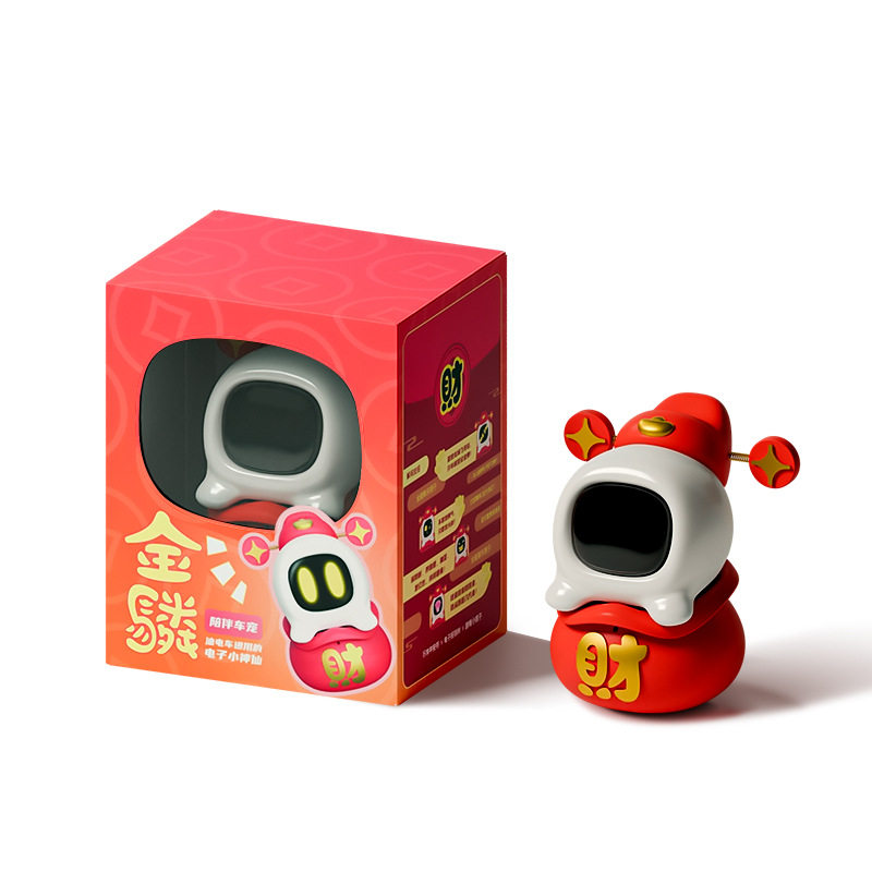 Car-Mounted Ai Smart Robot Ornament Electronic Pet Trendy Companion Voice-Controlled Car Interior Decoration Emoji