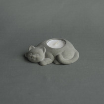 Japan-style Cute Cat Cement Candle Holder Pendulum with Fragrant Stone Aroma Lavender