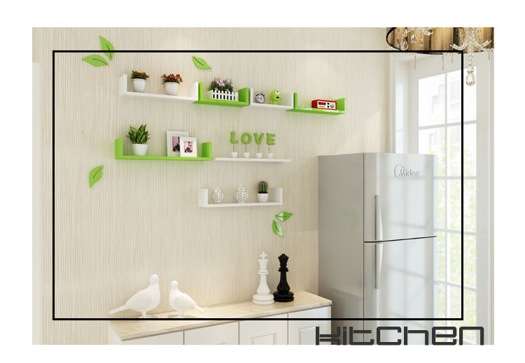 tivi asanzo 50 inch Kệ treo tường sáng tạo hình chữ U phân vùng tủ sách phòng khách TV treo tường khung trang trí kệ tùy chỉnh kệ - TV ti vi màn hình cong