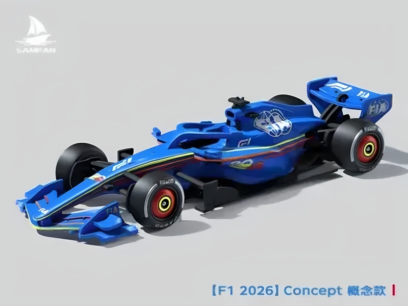[Creative Model] F1 2026 Concept Racing Car Model, Assembled, Movable Tires, Collectible Display Piece