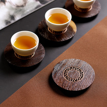 Youshang ebony solid wood coaster kung fu tea set tea accessories tea cup anti-scalding anti-skid anti-scratch pad pot bearing