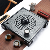 Youshang whole piece of Wujin Stone tea tray home kung fu tea set tea set Tea Sea stone water storage and drainage tea tray