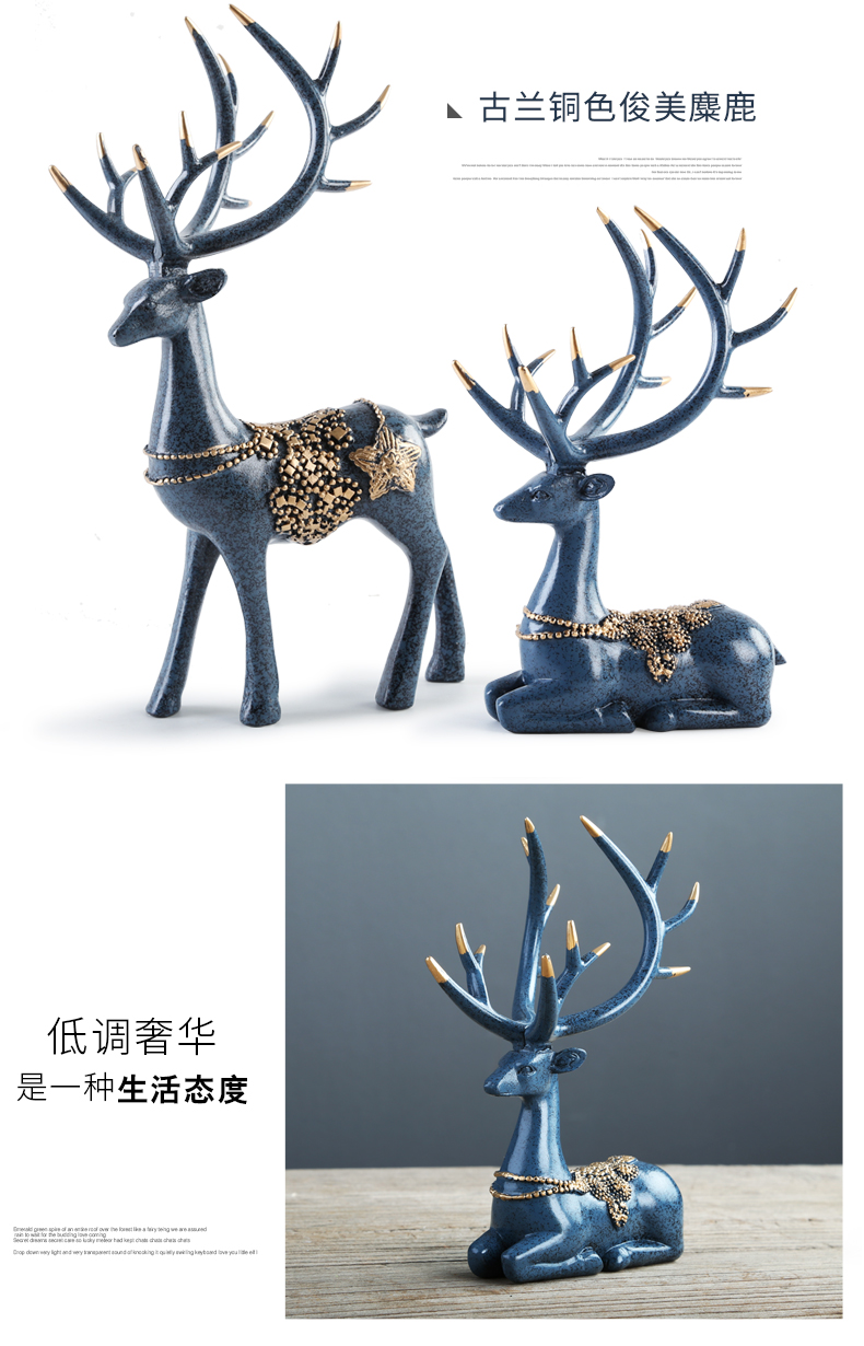 Nordic deer furnishing articles, ceramic vases, flower receptacle TV ark adornment of the sitting room porch desktop gifts to his new office