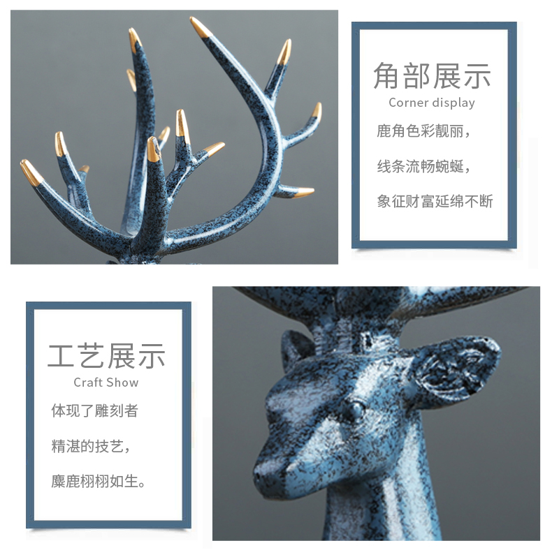 Nordic deer furnishing articles, ceramic vases, flower receptacle TV ark adornment of the sitting room porch desktop gifts to his new office