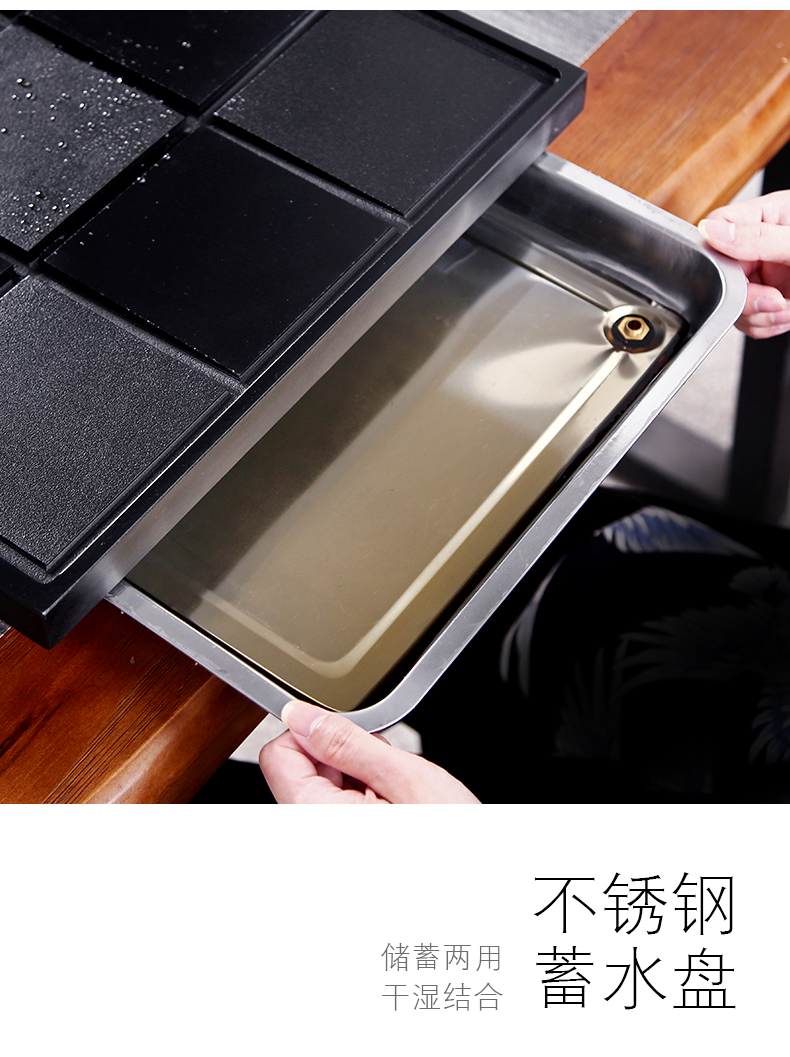 Friend is chicken wings wood tea tray zisha teapot teacup solid wood tea set a complete set of kung fu contracted tea tea table
