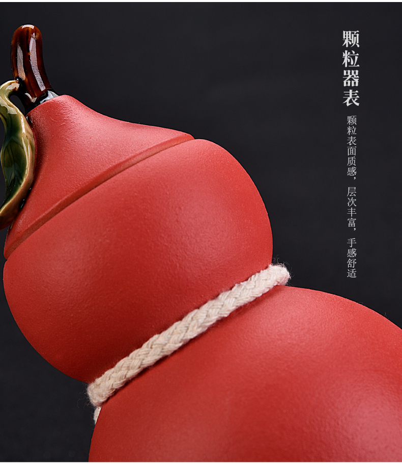 Friend is creative ceramic tea pot seal pot size home red and green tea pu 'er tea caddy fixings, black and white