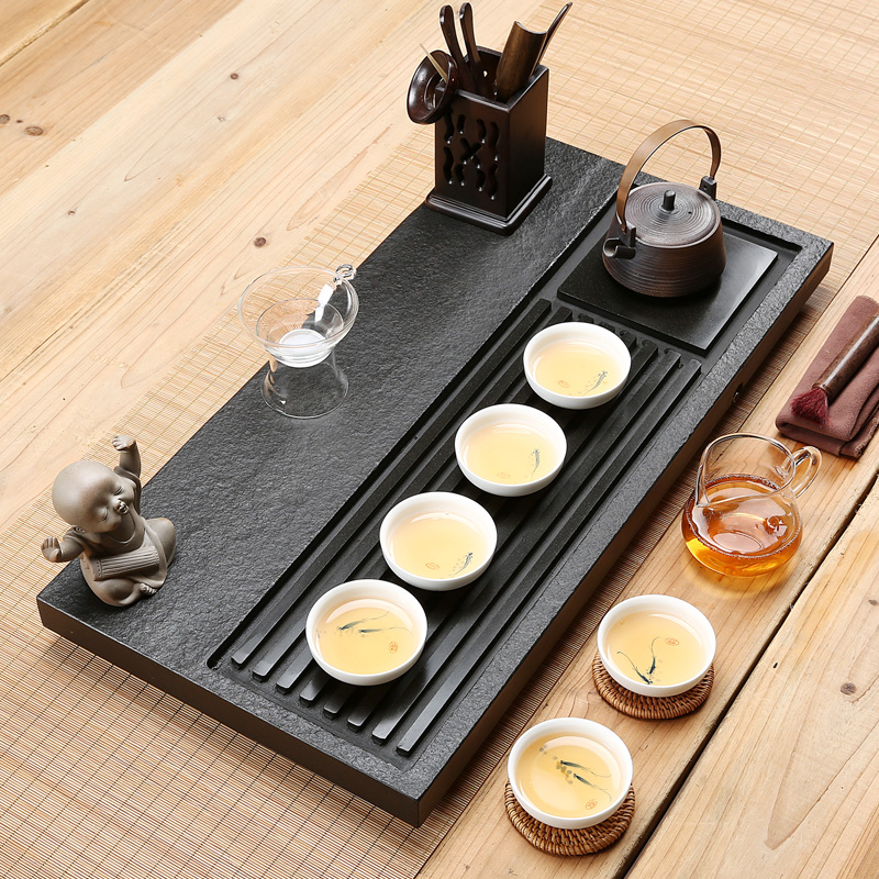 Friend is sharply stone tea tray tea set the whole piece of natural purple sand kung fu tea tea table stone tea tray are it