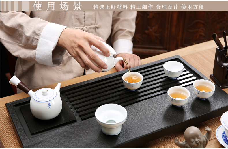 Friend is sharply stone tea tray tea set the whole piece of natural purple sand kung fu tea tea table stone tea tray are it
