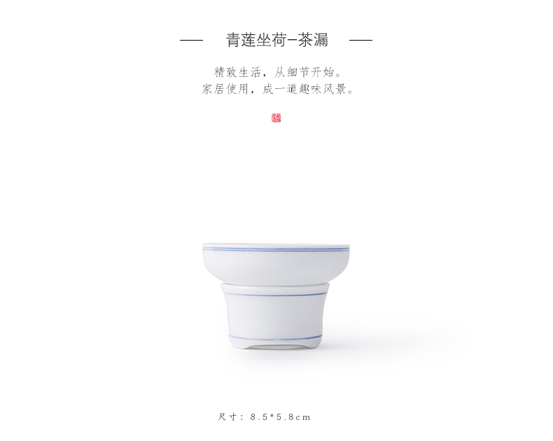 Friend is blue and white porcelain tea set kung fu tea set ceramic teapot tureen side of a complete set of domestic cup suits for