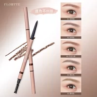 2 túi FLORTTE hoa Lolita xoay hai đầu lông mày bút chì siêu mịn tự nhiên tinh tế dễ dàng để tô màu - Bút chì lông mày / Bột / Stick kẻ mày