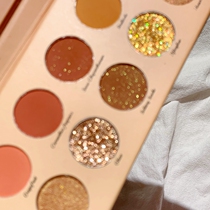 This flash is amazing ~ daza autumn piano eyeshadow plate color bubble flat for glitter matte
