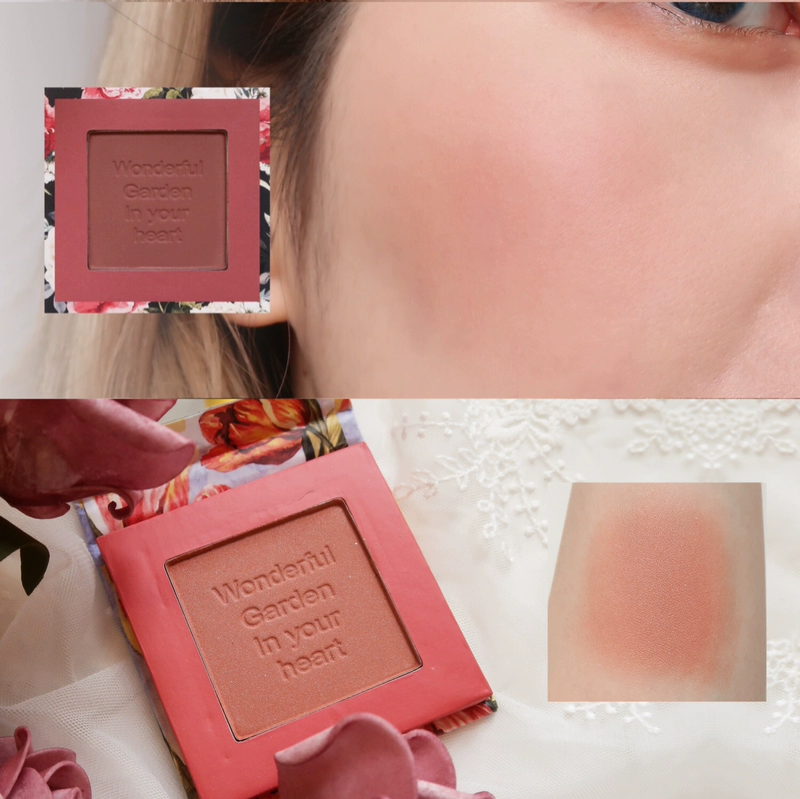 NyceMakeup văn học sơn dầu hộp hoa phấn má hồng kem làm sáng da trang điểm nude phấn má hồng không thấm nước lưới đỏ - Blush / Cochineal phấn má dạng thỏi