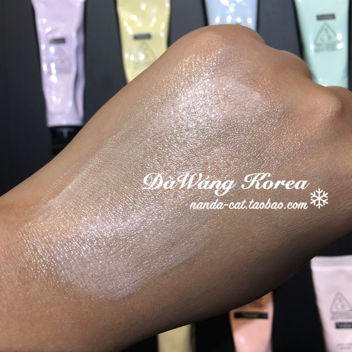 Hàn Quốc 3CE Macaron Pigment Tube Makeup Tiền chất dưỡng ẩm Giữ ẩm Kem màu vàng đậm