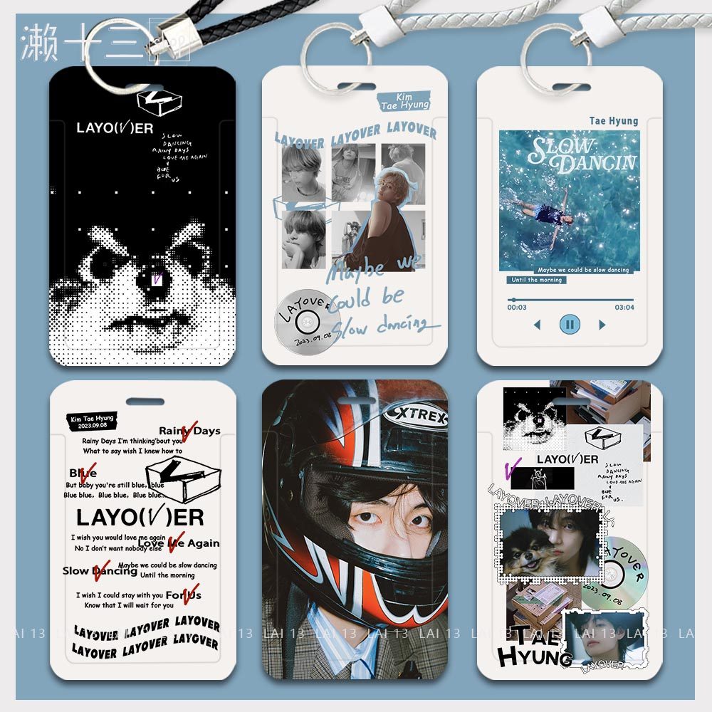 Layover Golden Taehenka Taehyung Bulletproof Juvenile Bts Meal Card Bus Access Campus Card Protective Sleeve-Taobao