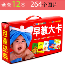 0-3 year old baby early education flip book cant tear up early education big card recognition card childrens book literacy card