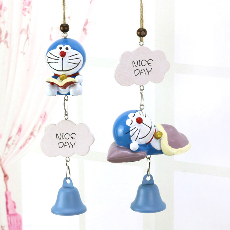 Blue Fat Son Dingy Cat Cartoon Wind Bell Creative Hanging Accessories Children Students Boutique Gift Door Accessories Car Accessories Pendant 