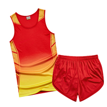 Track and field suit Sports suit Men and womens marathon running suit In the test track and field suit Sprint long-distance running vest
