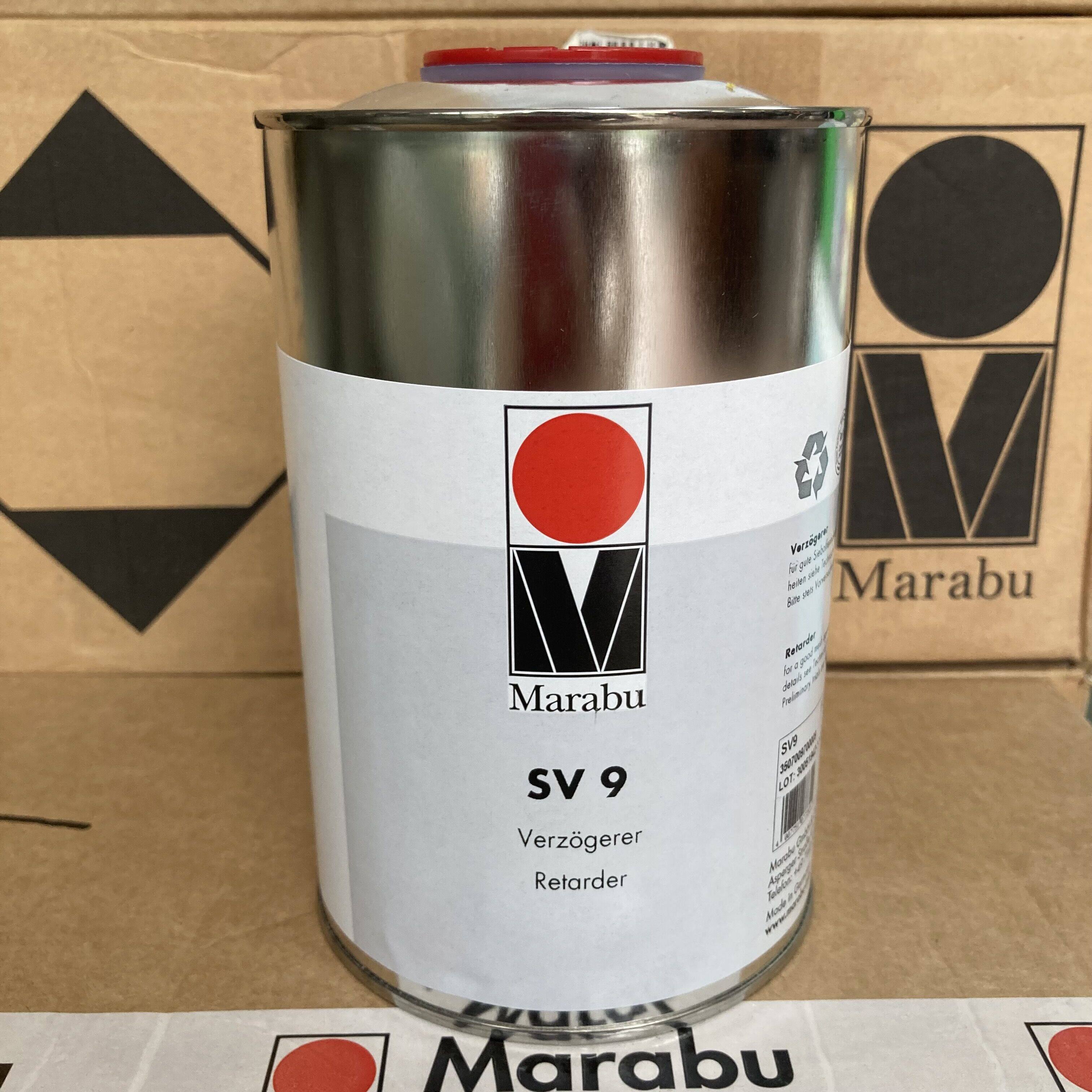 Marabu Germany Malebao Ink slow drying agent SV9 TSlow dry open oil and water thinner Diluting Agent