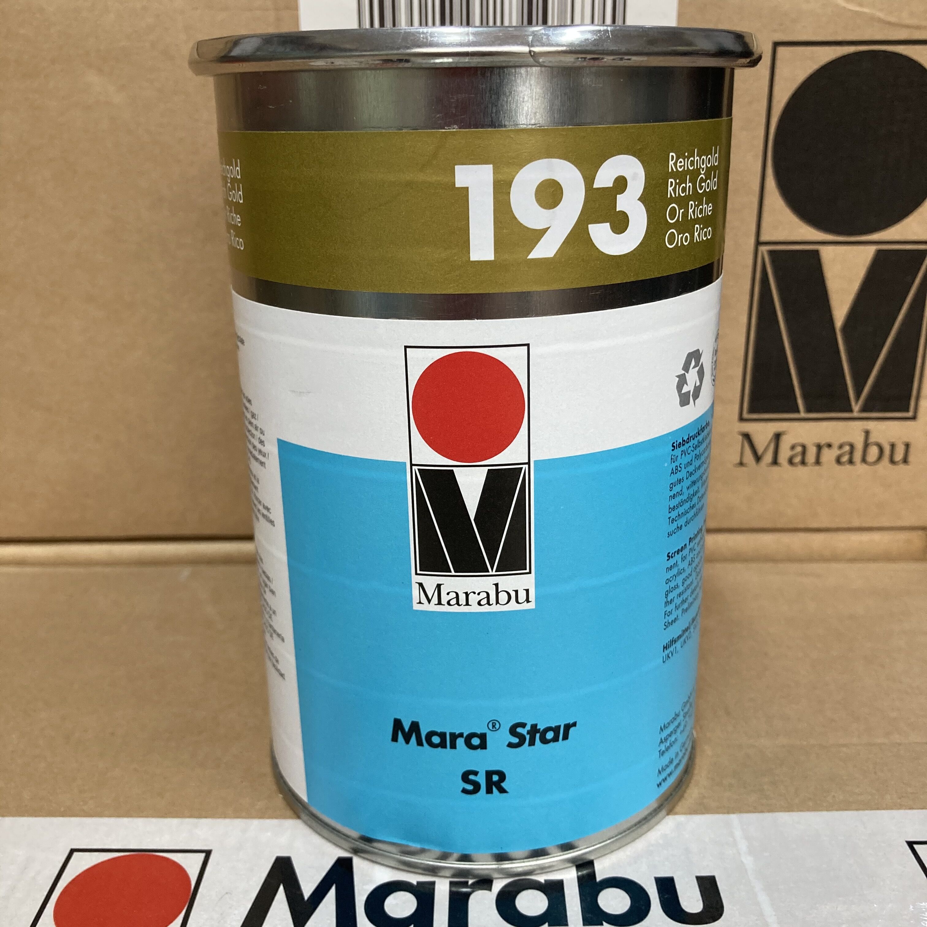 Marabu Germany Maraibao ink MZSA193 gold SR193 gold high-end screen printing pad printing ink