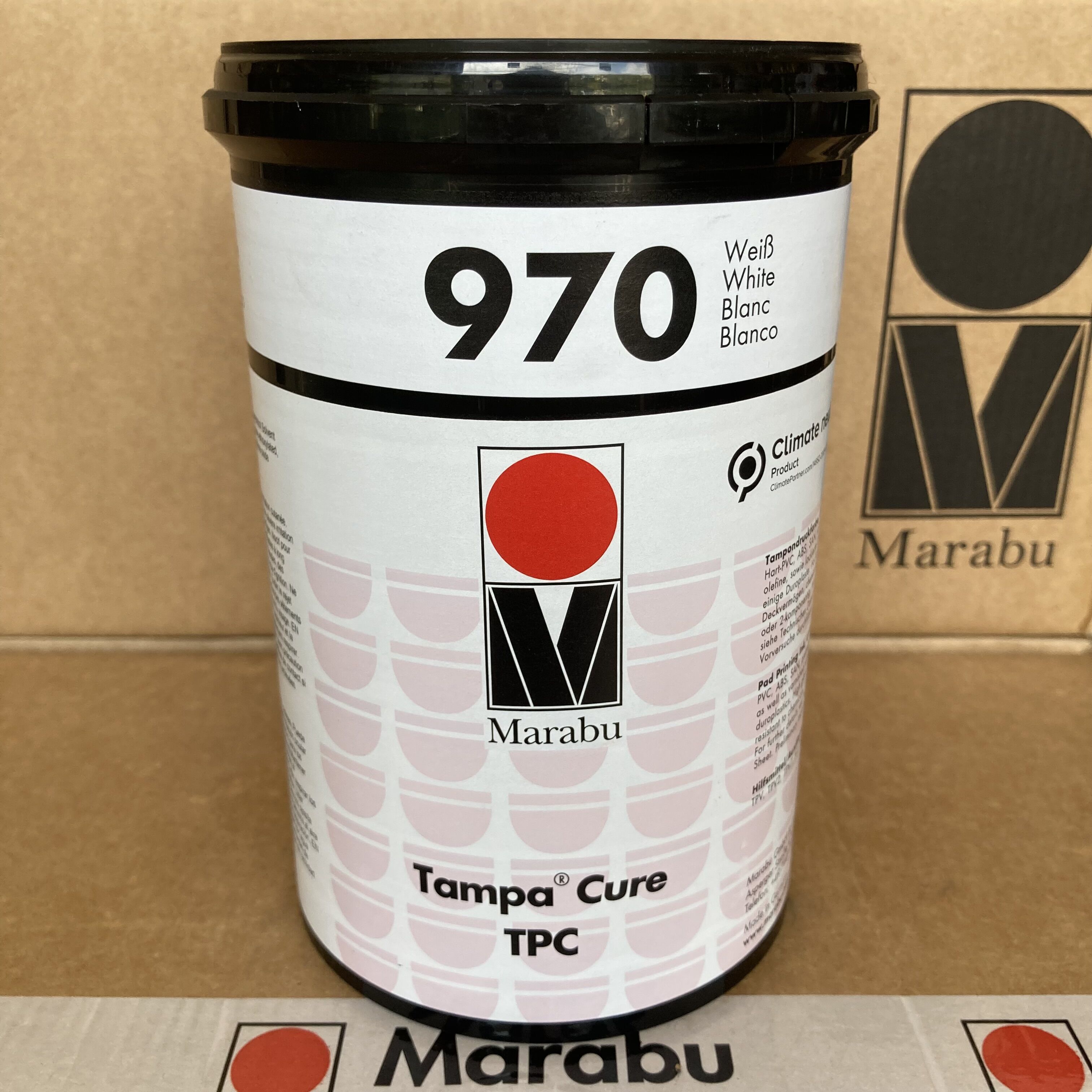 Marabu Germany Malebao Ink UVLED pipetting inks TPC970 white high-end plastic UV inks-Taobao