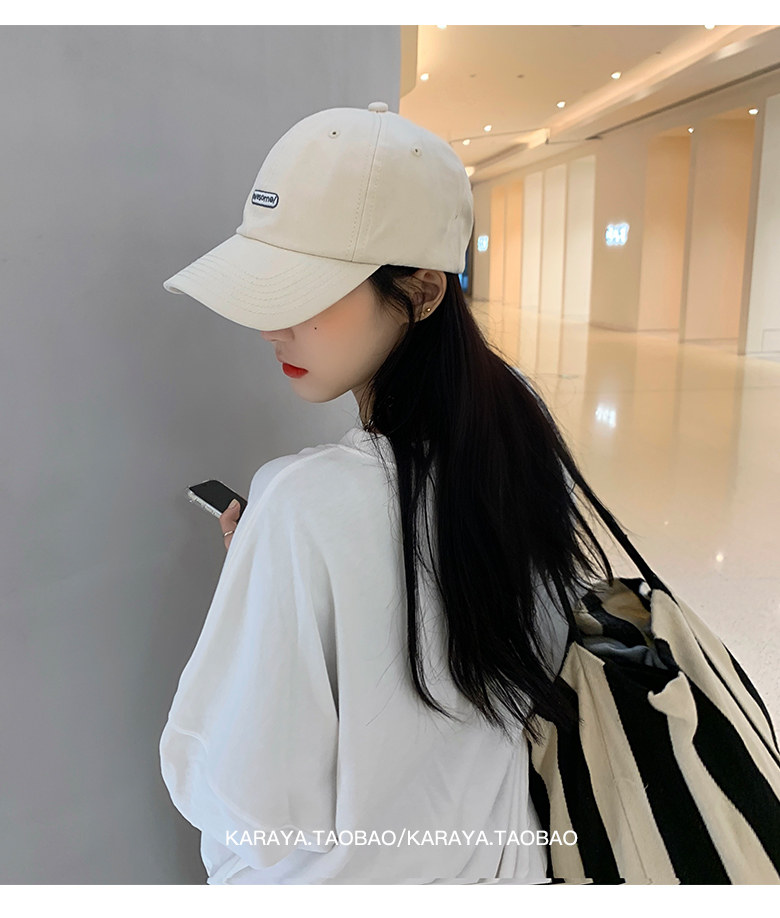 Sombrero de las mujeres primavera y otoño nueva protección solar verano gran cara ancha a lo largo de la tapa de pato versión coreana marca de moda cara visible pequeña gorra de béisbol al por mayor pic 8