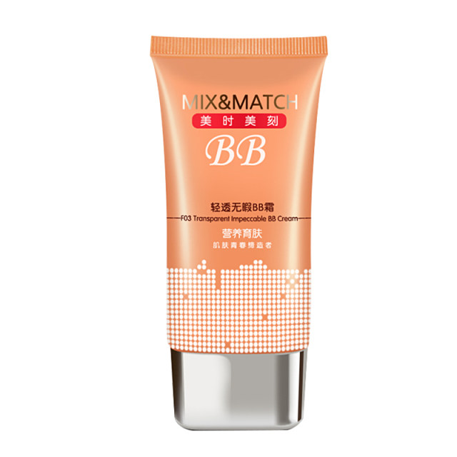 ເຄື່ອງສຳອາງ Meishimeike ຂອງແທ້ Translucent Flawless BB Cream Foundation Isolation Concealer Repair Naturally Waterproof ແລະທົນທານຕໍ່ຍາວນານ