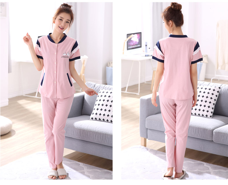 Pyjama mixte en Coton à manche courte - Ref 3004443 Image 14