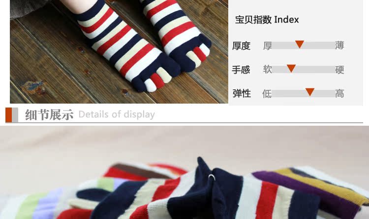 Mùa xuân và mùa hè flip-flops năm ngón tay vớ của phụ nữ cotton toe socks cotton ngắn ống thở thoải mái phụ nữ cá tính của vớ