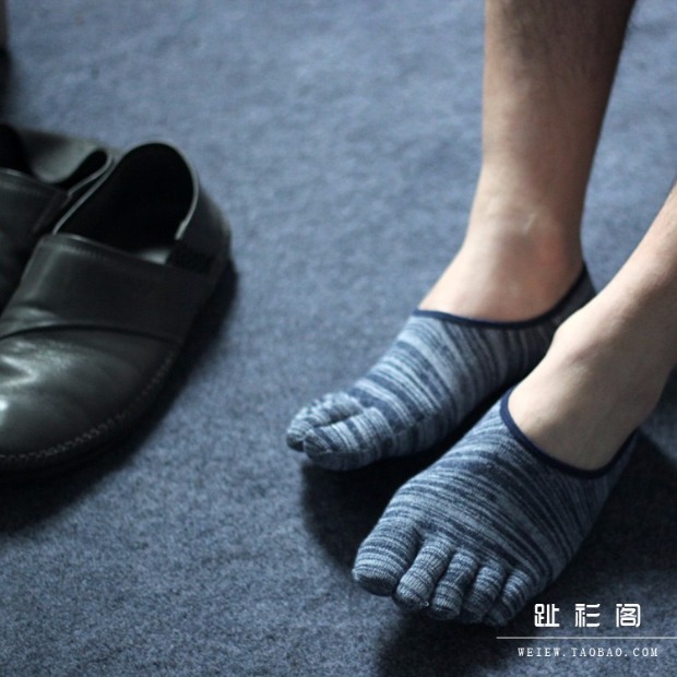 Retro miễn phí sọc lớn cotton nam vớ mùa hè vô hình thấp giúp đào miệng vớ thuyền không giúp cotton vớ năm ngón tất nam